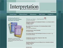 Tablet Screenshot of interpretationjournal.com